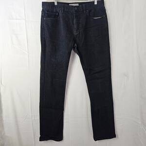 A-Frame Jeans Mens Tag 34x32 Act 35x30 Slim Leg Black Stretch Denim Pants